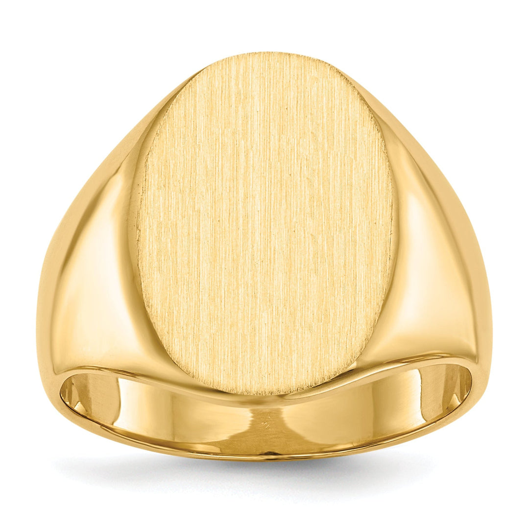 Lovely Rita's Ring Size 7 Custom Sizing Final Sale / No Engraving Needed 14k Yellow Gold Brushed Solid Polished Signet Ring