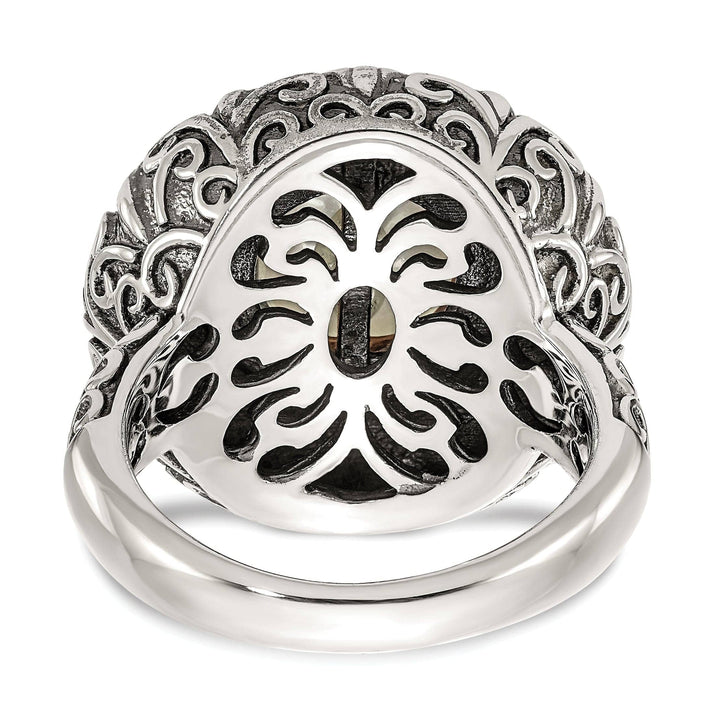 Shey Couture Ring Size 7 Sterling Silver Gold Pearl Ring