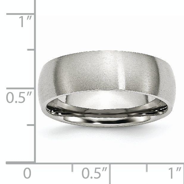 Bridal Ring Stainless Steel Brushed Band