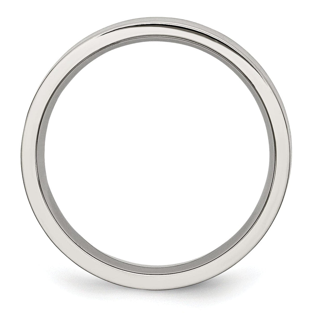 Bridal Ring Stainless Steel Flat Brushed 5MM Band Ring