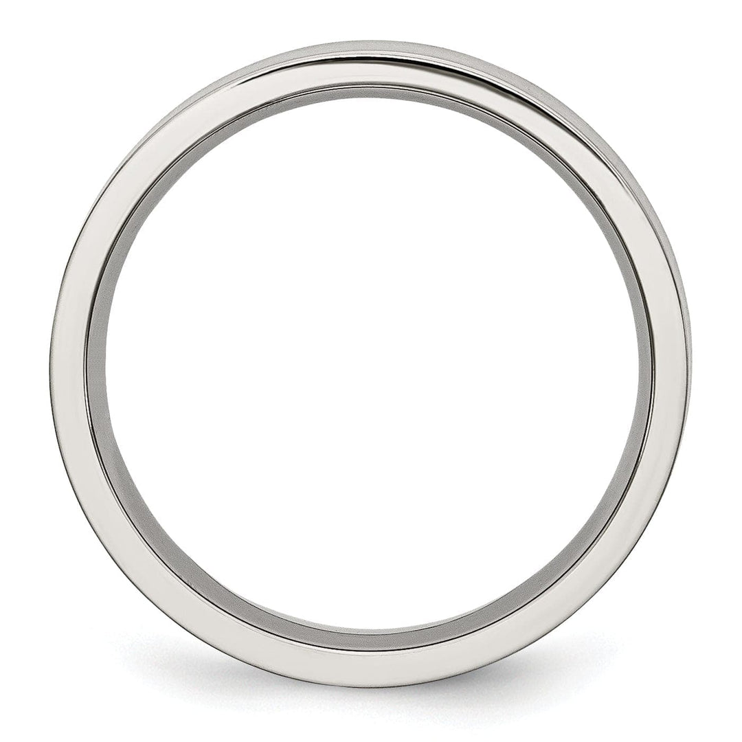 Bridal Ring Stainless Steel Flat Brushed 5MM Band Ring