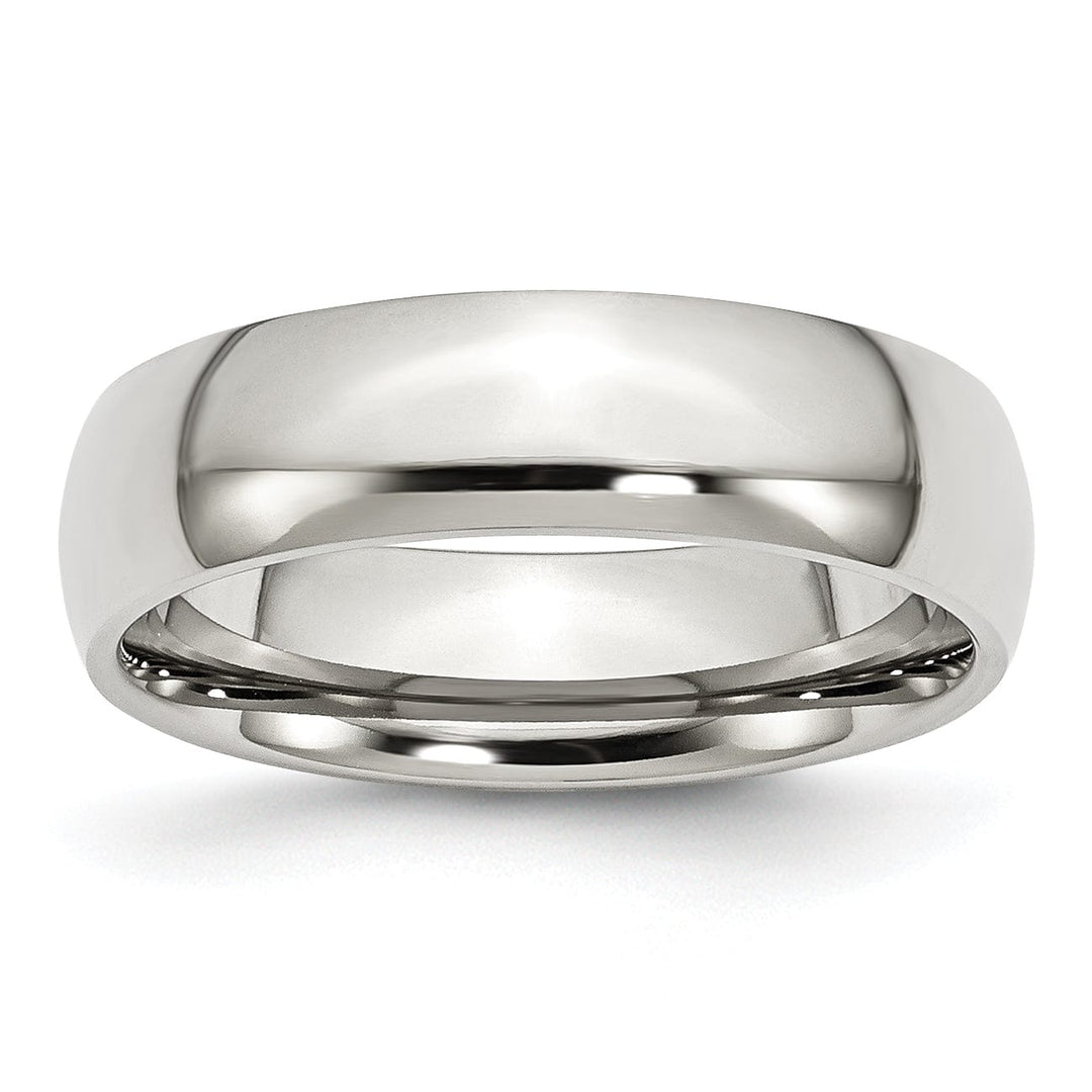 Bridal Ring Stainless Steel Polished 6MM Band Ring