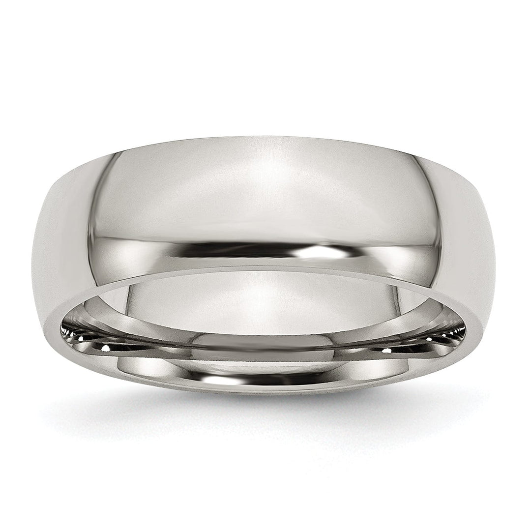 Bridal Ring Stainless Steel Polished 7MM Band Ring