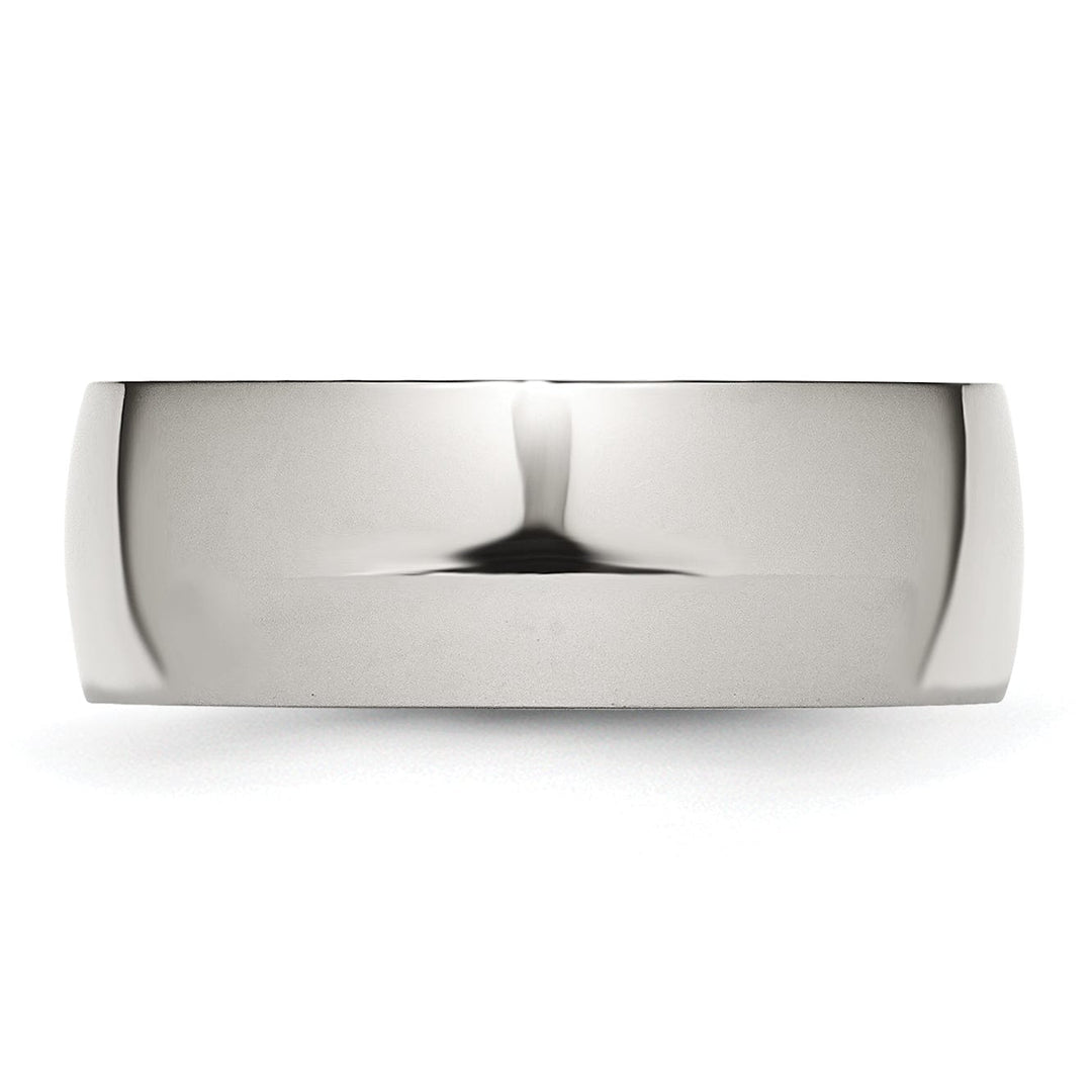 Bridal Ring Stainless Steel Polished 8MM Band Ring