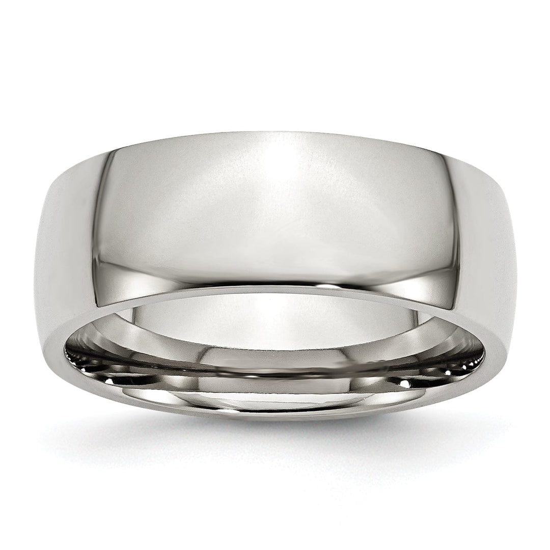 Bridal Ring Stainless Steel Polished 8MM Band Ring