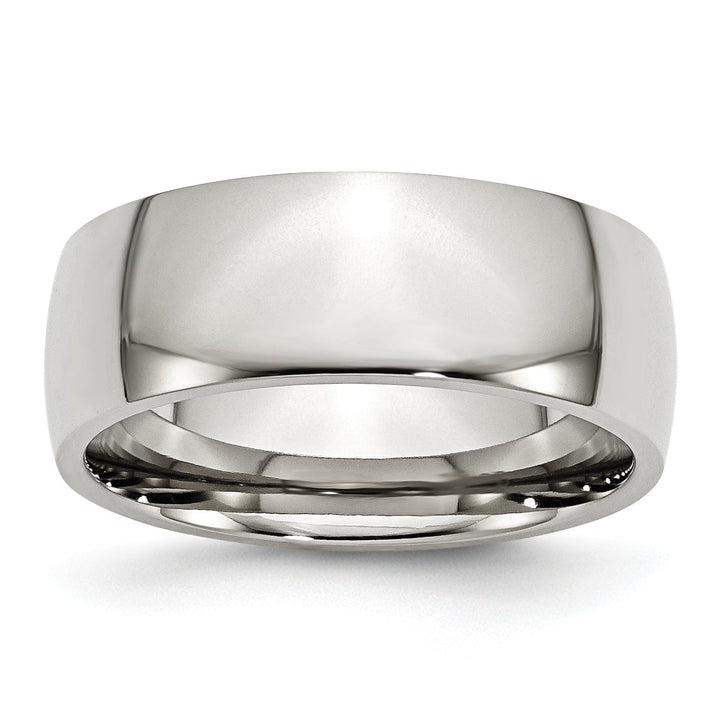 Bridal Ring Stainless Steel Polished 8MM Band Ring