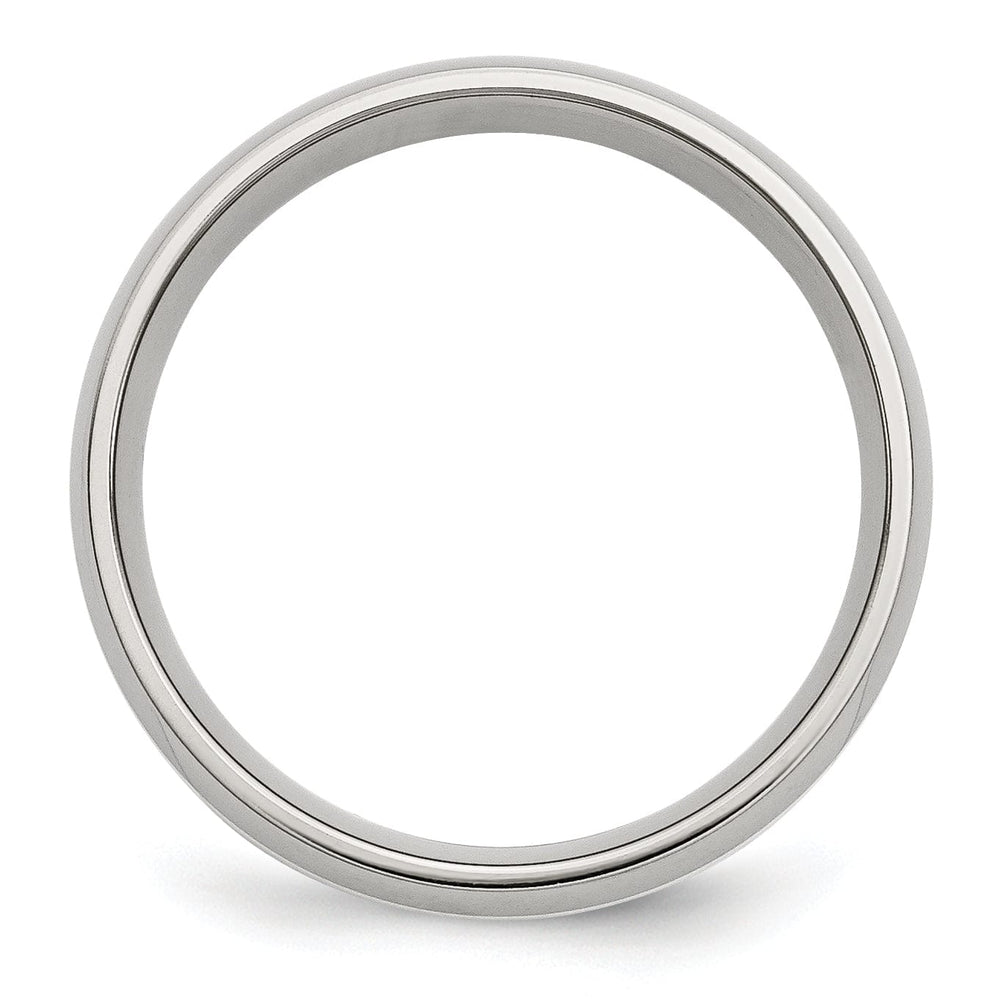 Bridal Ring Stainless Steel Silver Inlay 6MM Unisex Ring