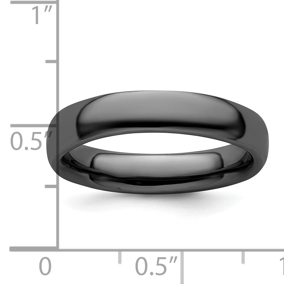 Stackable Expressions Ring Sterling Silver Black-Plated Polished Ring
