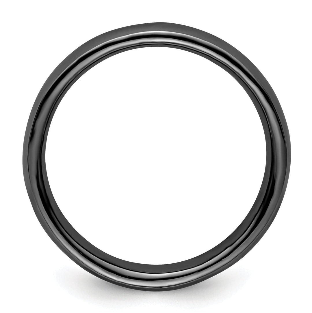 Stackable Expressions Ring Sterling Silver Black-Plated Polished Ring