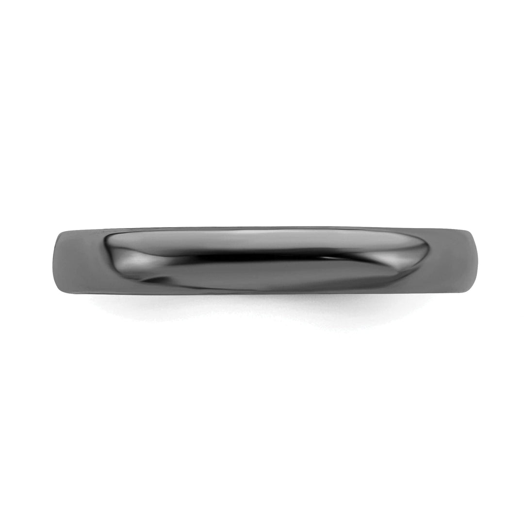 Stackable Expressions Ring Sterling Silver Black-Plated Polished Ring