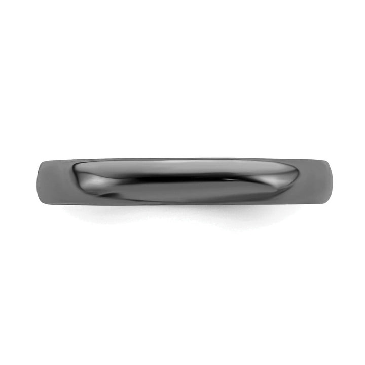 Stackable Expressions Ring Sterling Silver Black-Plated Polished Ring