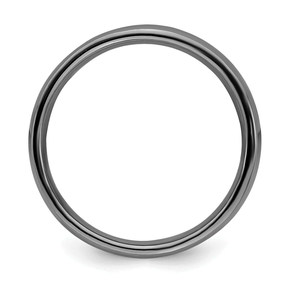 Stackable Expressions Ring Sterling Silver Black-Plated Polished Ring