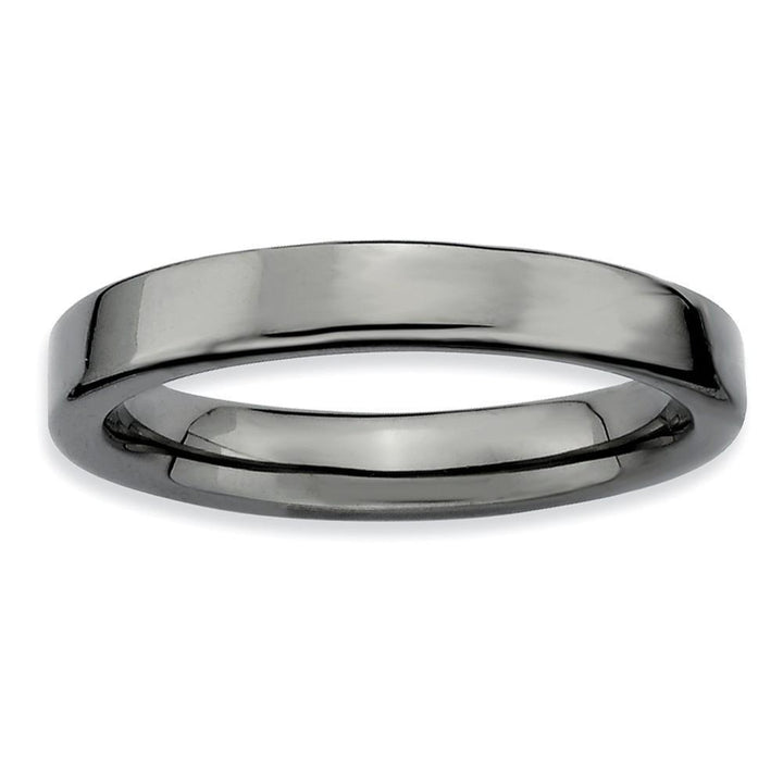 Stackable Expressions Ring Sterling Silver Black-Plated Ring