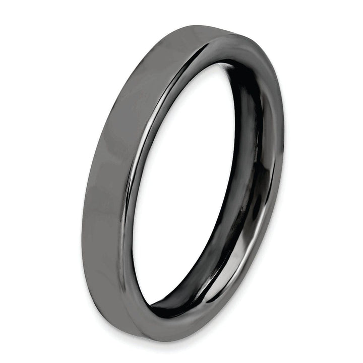 Stackable Expressions Ring Sterling Silver Black-Plated Ring