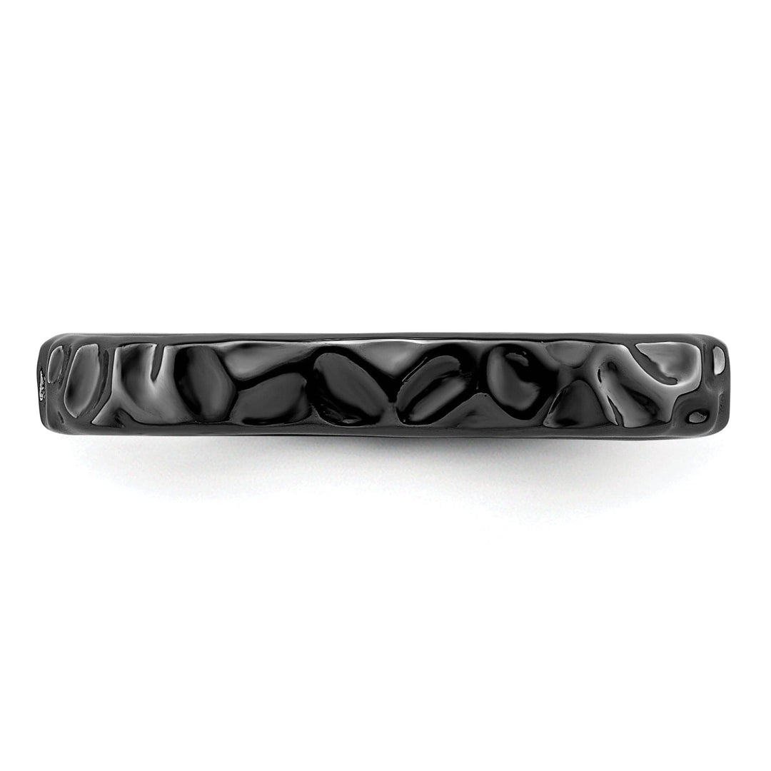 Stackable Expressions Ring Sterling Silver Black-Plated Ring