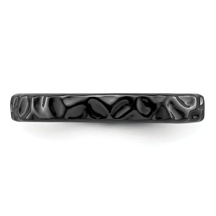 Stackable Expressions Ring Sterling Silver Black-Plated Ring