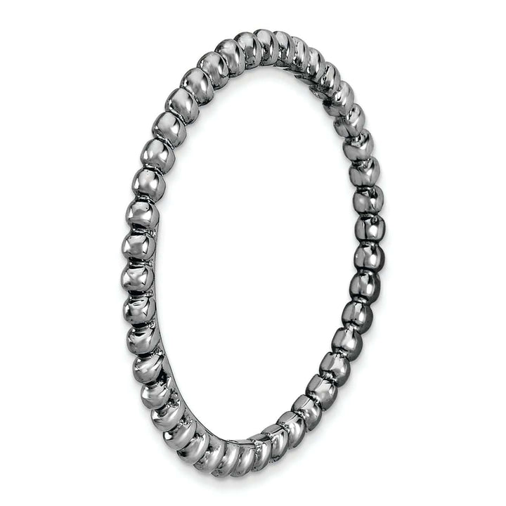 Stackable Expressions Ring Sterling Silver Black-Plated Ring