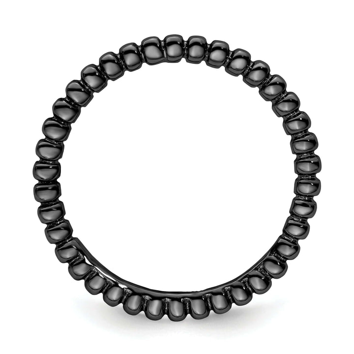 Stackable Expressions Ring Sterling Silver Black-Plated Ring