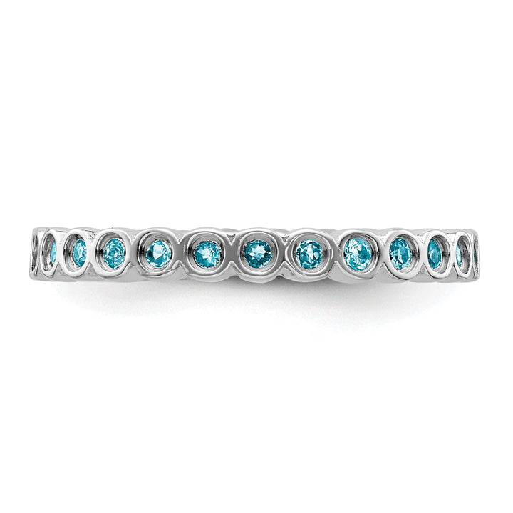 Stackable Expressions Ring Sterling Silver Blue Topaz Ring