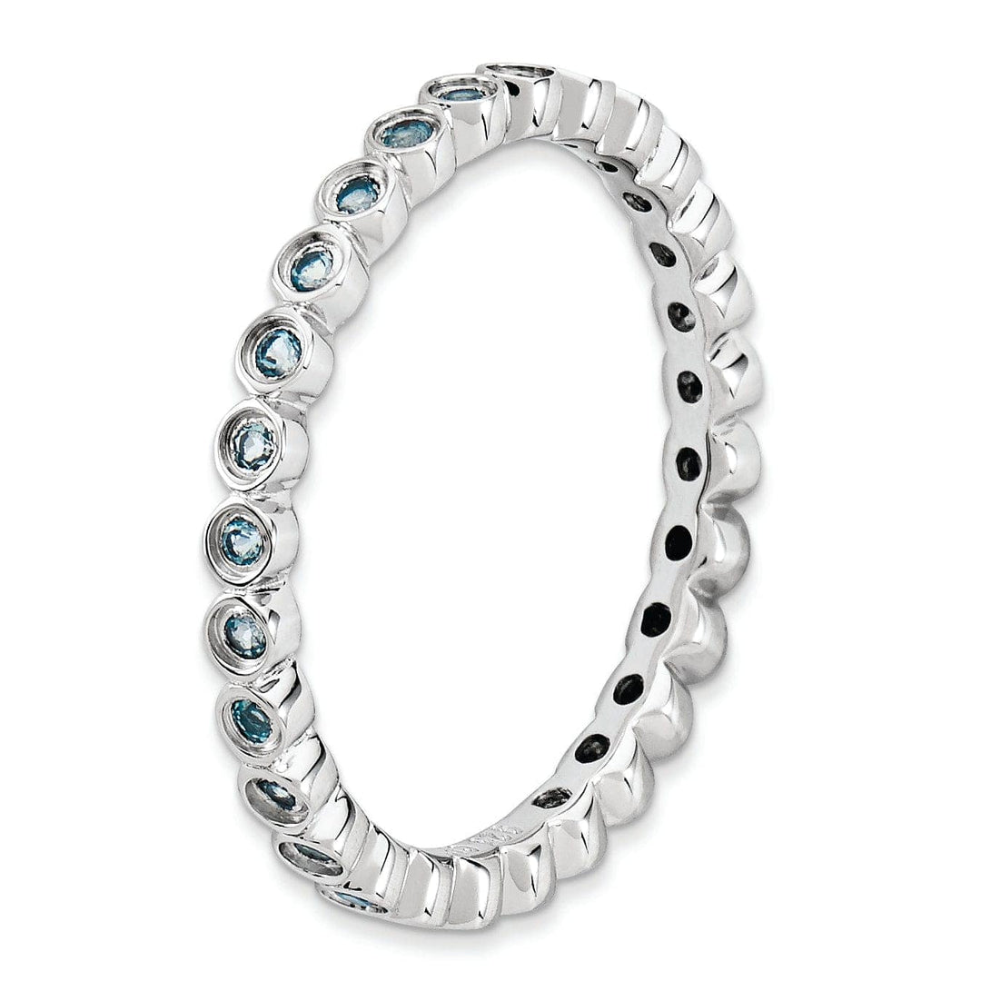Stackable Expressions Ring Sterling Silver Blue Topaz Ring