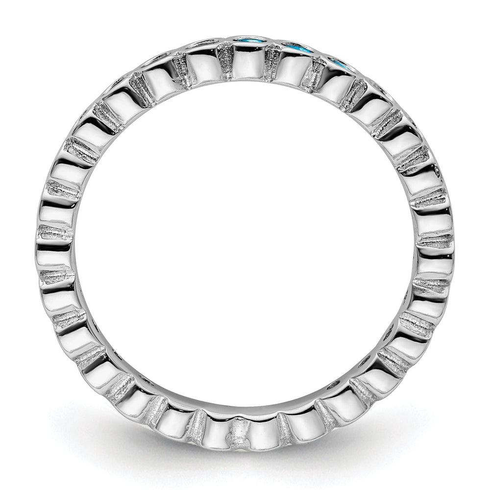 Stackable Expressions Ring Sterling Silver Blue Topaz Ring