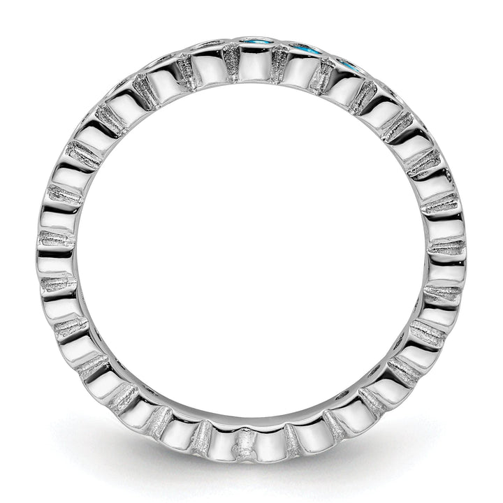 Stackable Expressions Ring Sterling Silver Blue Topaz Ring