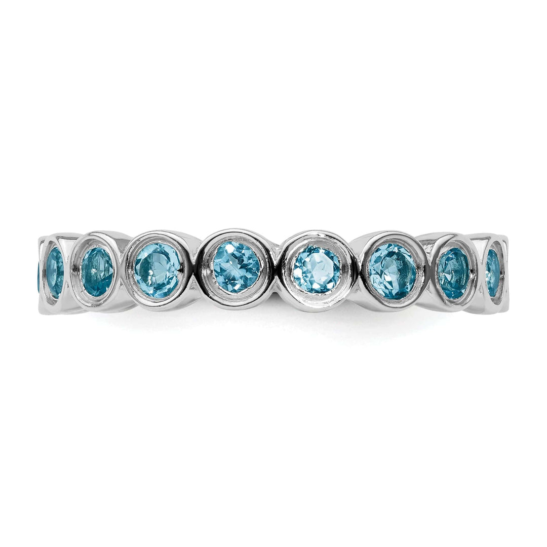 Stackable Expressions Ring Sterling Silver Blue Topaz Ring