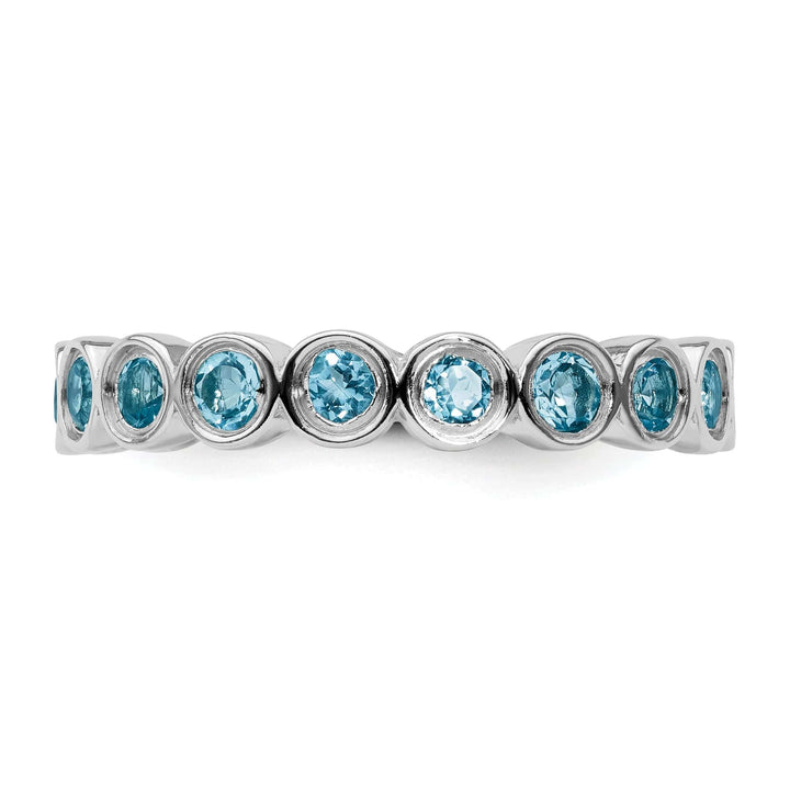 Stackable Expressions Ring Sterling Silver Blue Topaz Ring