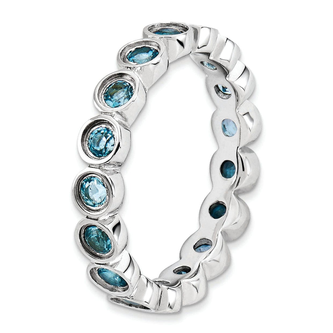 Stackable Expressions Ring Sterling Silver Blue Topaz Ring