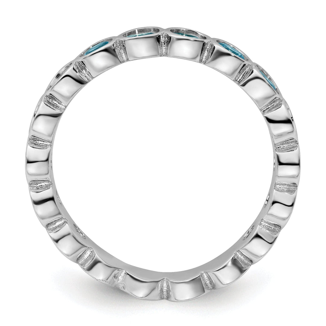 Stackable Expressions Ring Sterling Silver Blue Topaz Ring