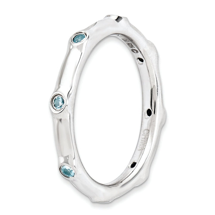 Stackable Expressions Ring Sterling Silver Blue Topaz Ring