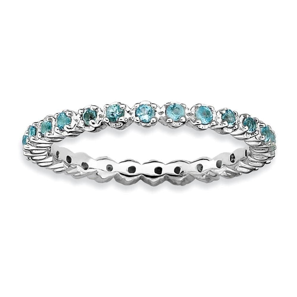 Stackable Expressions Ring Sterling Silver Blue Topaz Ring