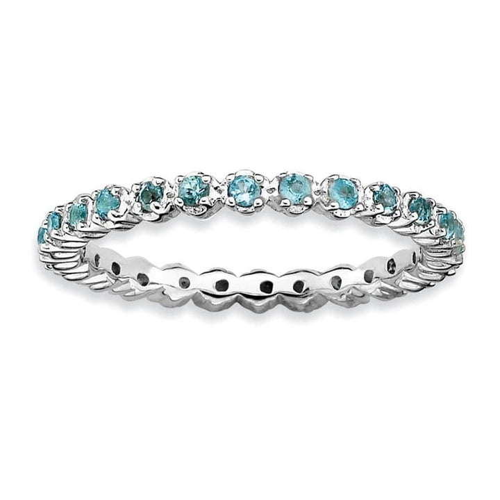 Stackable Expressions Ring Sterling Silver Blue Topaz Ring
