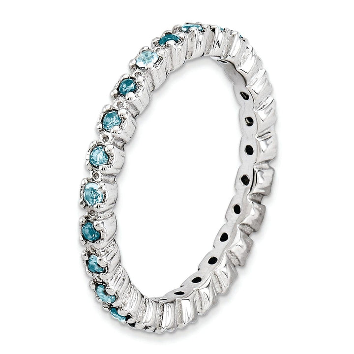 Stackable Expressions Ring Sterling Silver Blue Topaz Ring