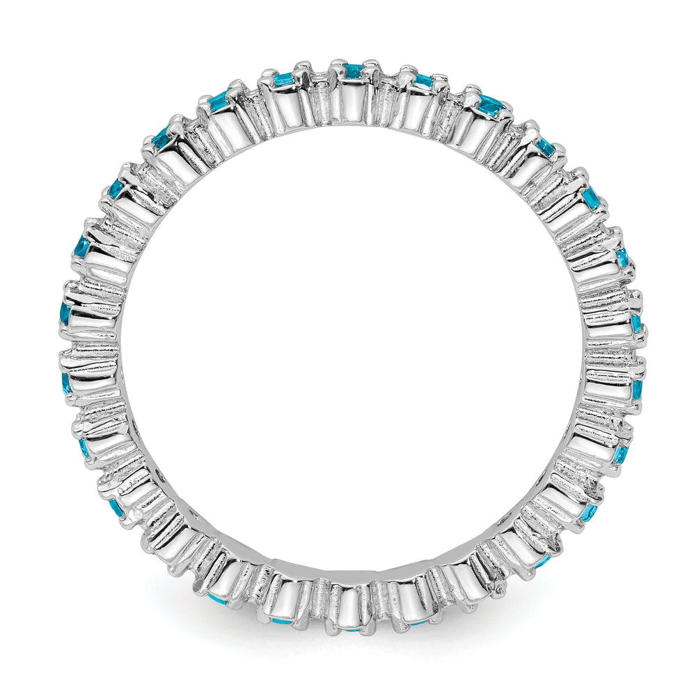 Stackable Expressions Ring Sterling Silver Blue Topaz Ring