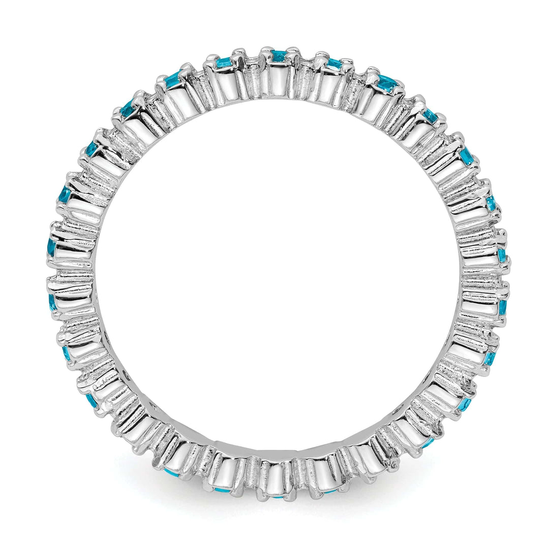Stackable Expressions Ring Sterling Silver Blue Topaz Ring