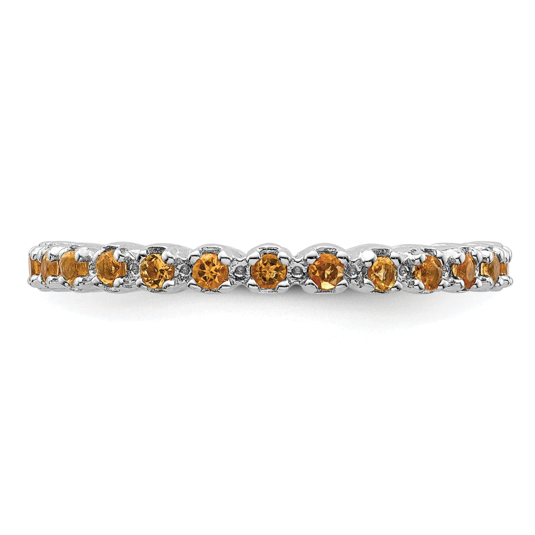 Stackable Expressions Ring Sterling Silver Citrine Ring