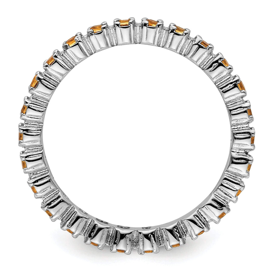 Stackable Expressions Ring Sterling Silver Citrine Ring