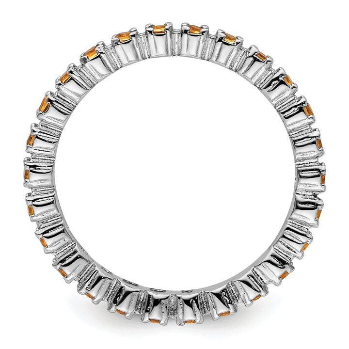 Stackable Expressions Ring Sterling Silver Citrine Ring