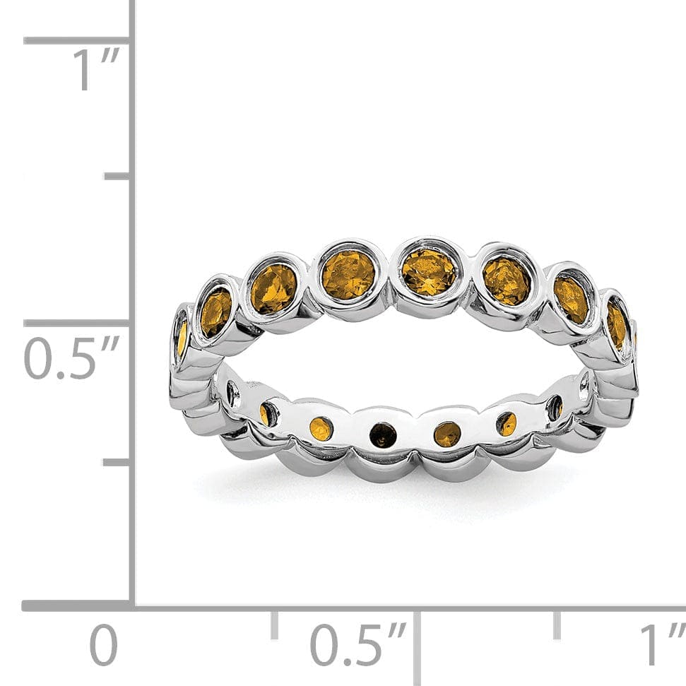 Stackable Expressions Ring Sterling Silver Citrine Ring