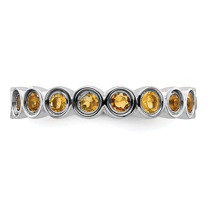 Stackable Expressions Ring Sterling Silver Citrine Ring