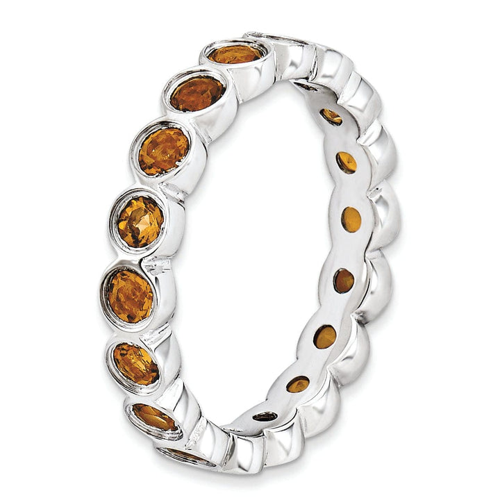 Stackable Expressions Ring Sterling Silver Citrine Ring