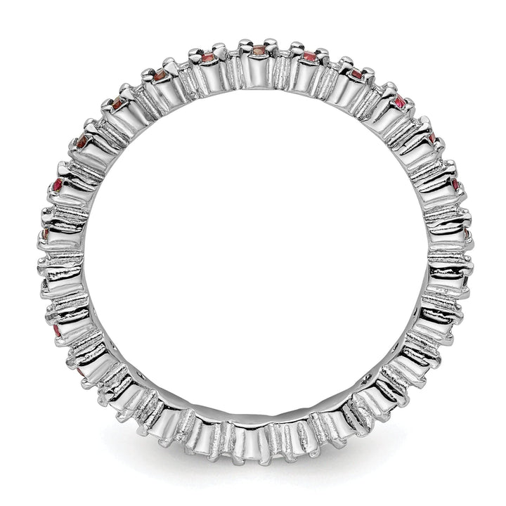 Stackable Expressions Ring Sterling Silver Created Ruby Ring