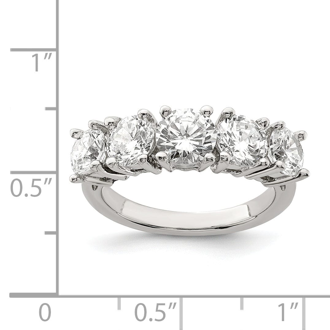 Lovely Rita's Ring Sterling Silver Cubic Zirconia Band Rings