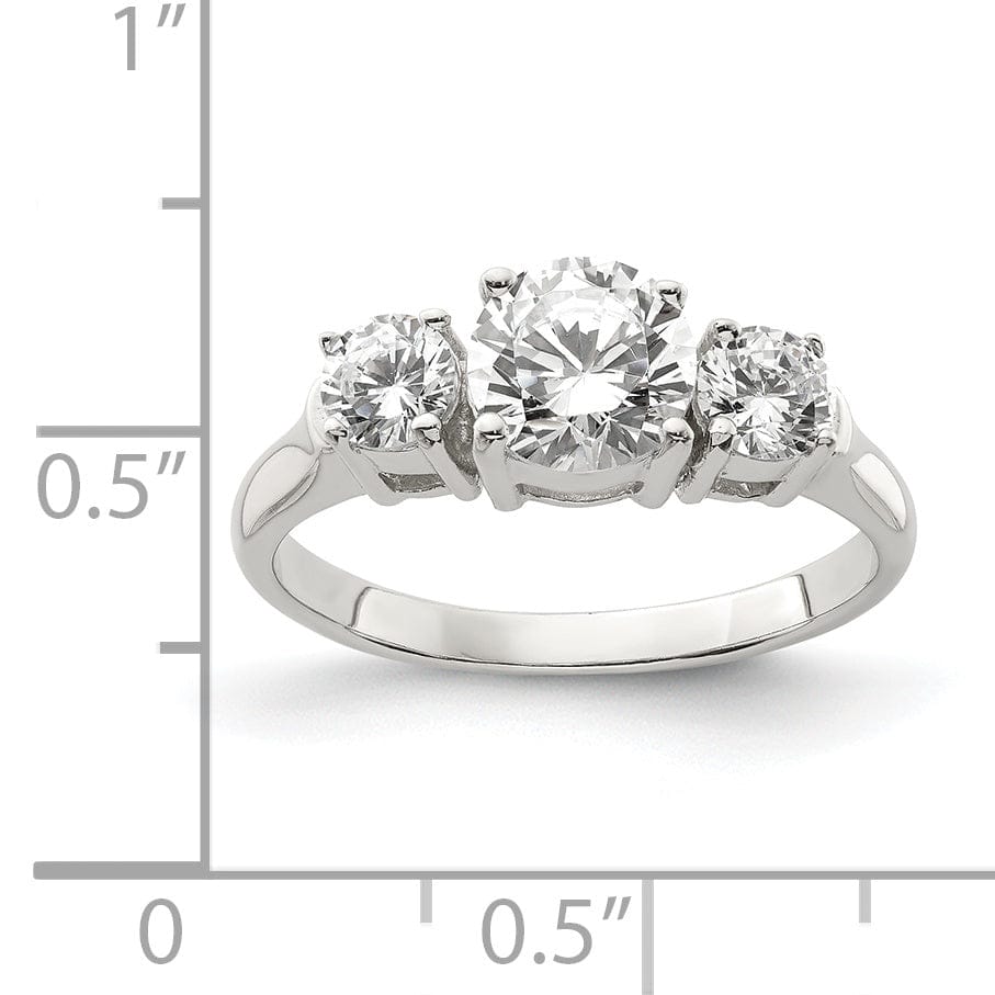 Lovely Rita's Ring Sterling Silver Cubic Zirconia Band Rings