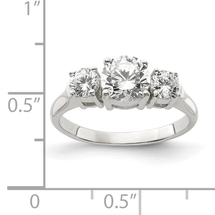 Lovely Rita's Ring Sterling Silver Cubic Zirconia Band Rings