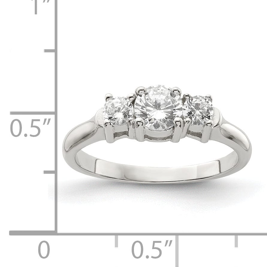 Lovely Rita's Ring Sterling Silver Cubic Zirconia Band Rings