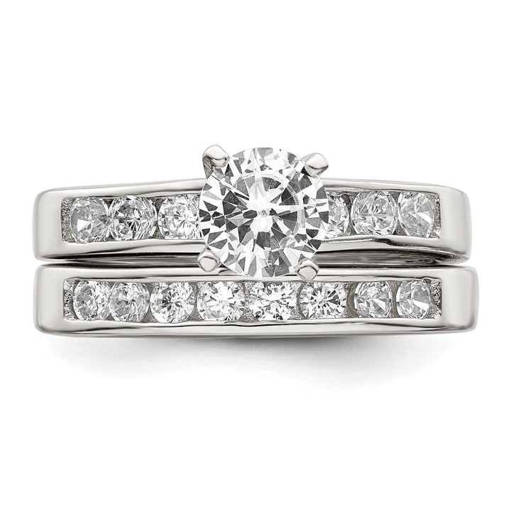 Lovely Rita's Ring Sterling Silver Cubic Zirconia Band Rings Set