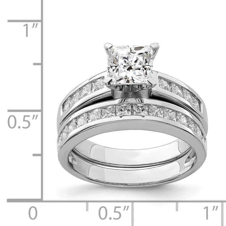 Lovely Rita's Ring Sterling Silver Cubic Zirconia Band Rings Set