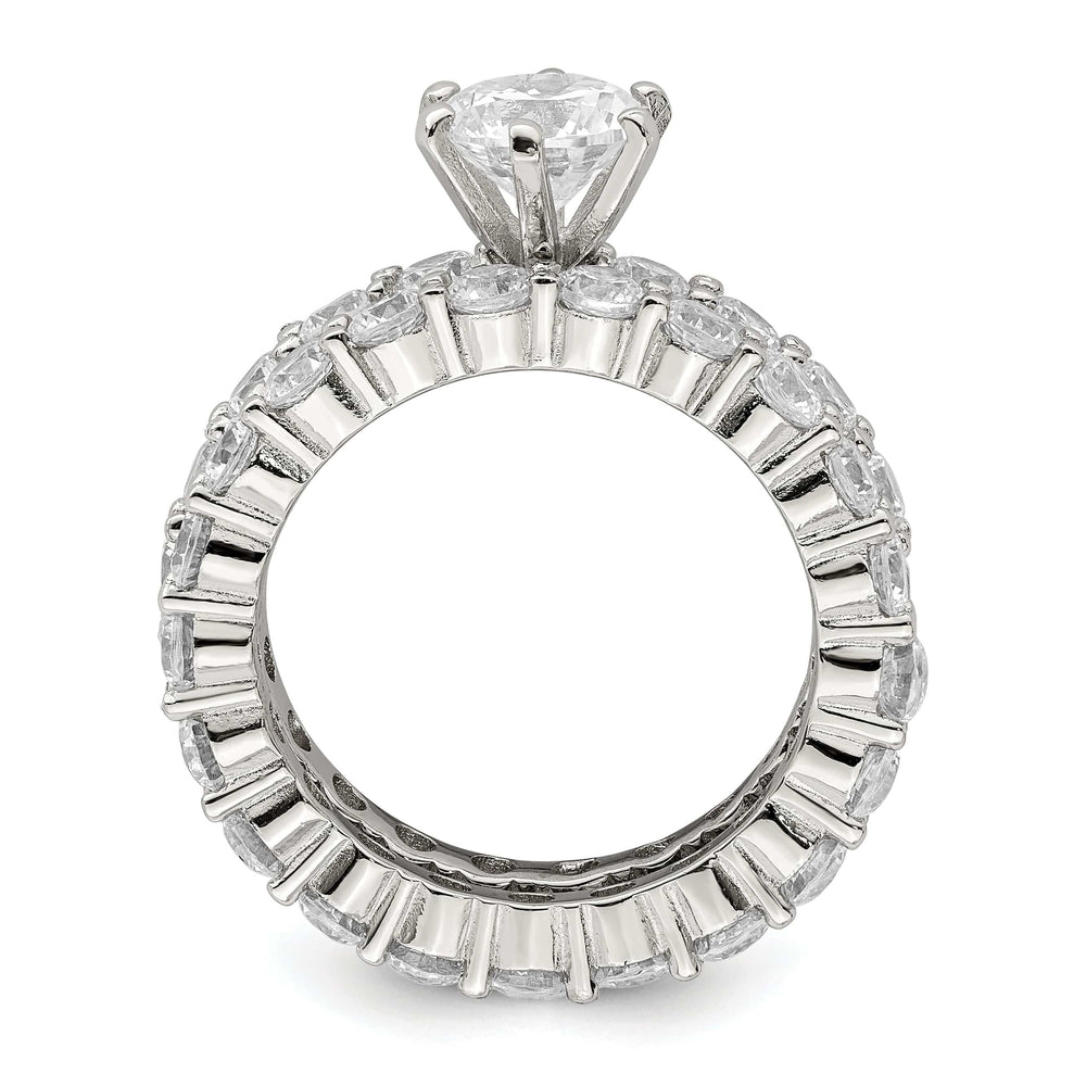 Lovely Rita's Ring Sterling Silver Cubic Zirconia Band Rings Set